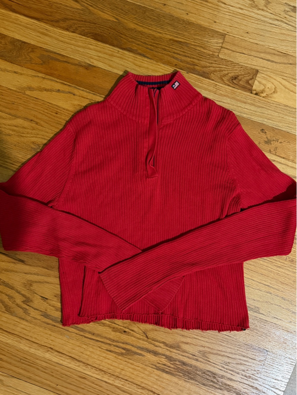 Women’s ralph lauren crop quarter zip